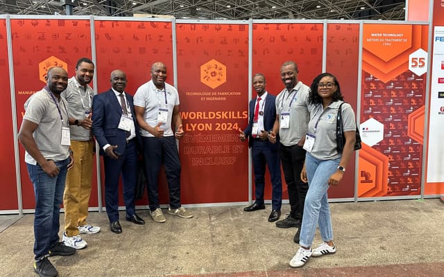 Cameroonian delegation at WorldSkills Lyon 2024